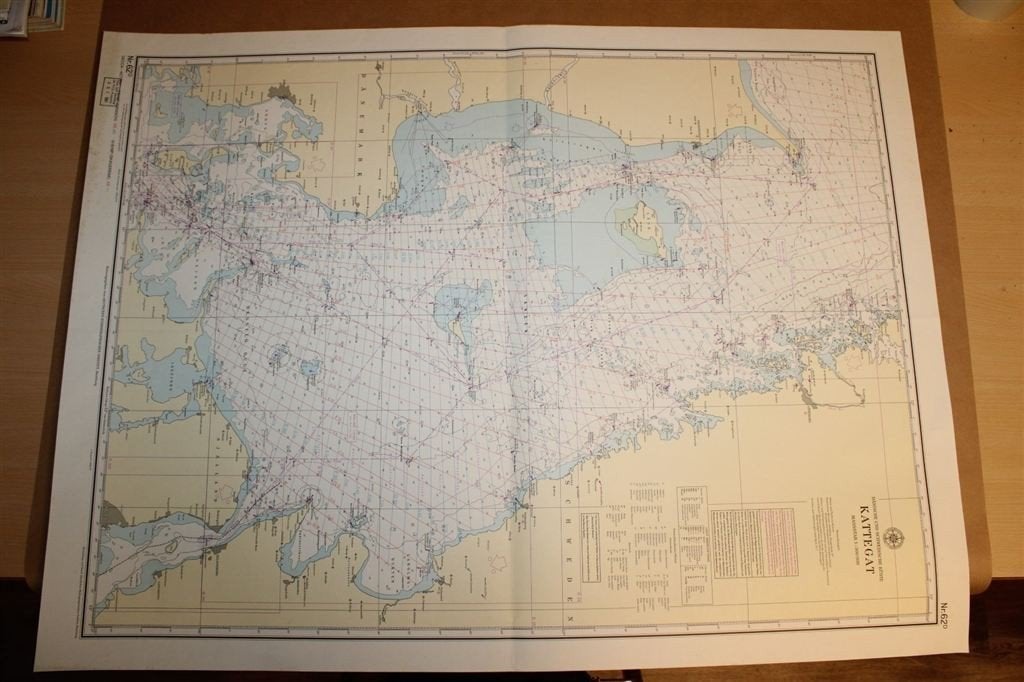 Oude zeekaart / nauatische kaart - Kattegat Scandinavië, Ophalen of Verzenden, 1800 tot 2000, Nederland, Landkaart