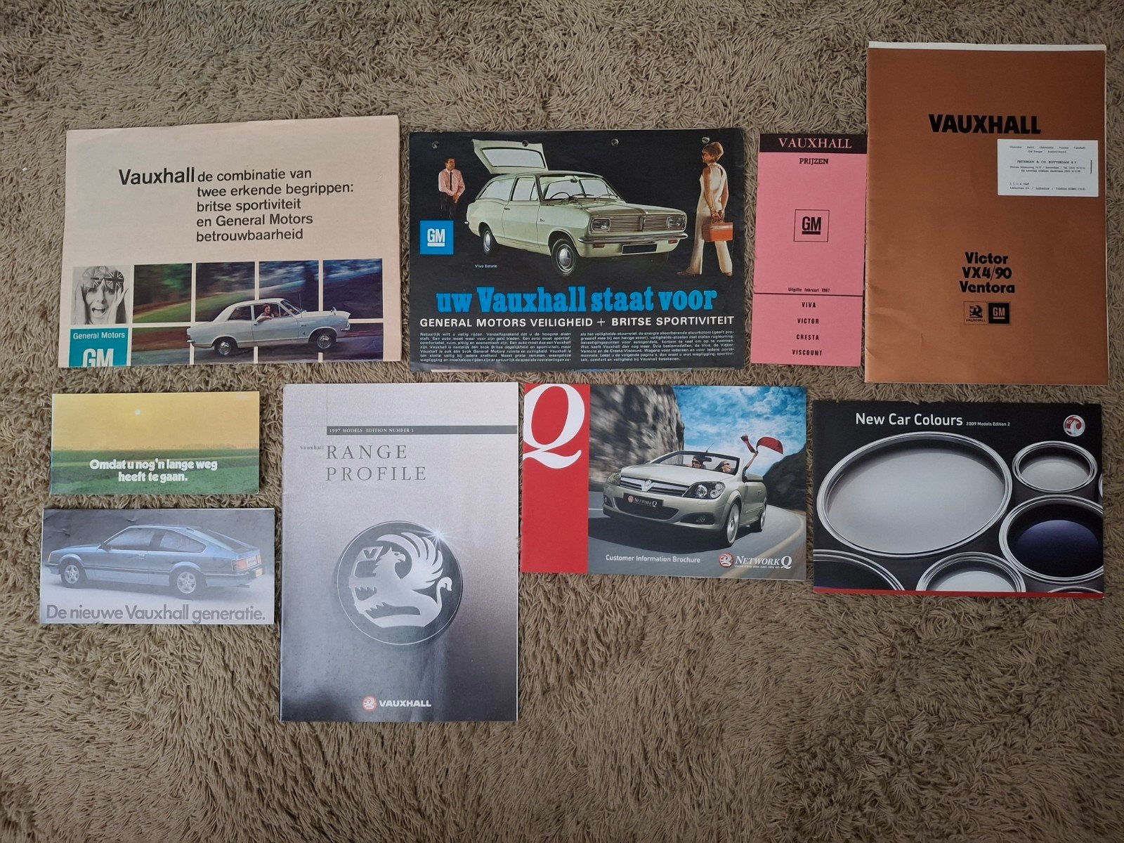 lot autofolders Vauxhall diverse, Verzenden, Zo goed als nieuw, Algemeen