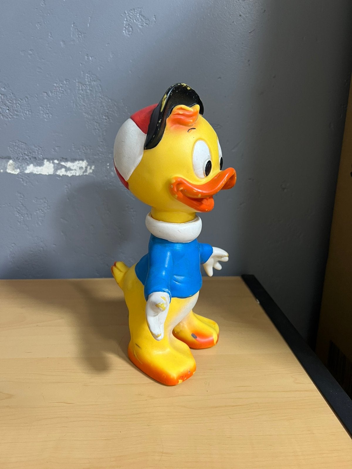 Walt Disney Kwik Kwek Kwak rubber Vintage Heel goed, Verzamelen, Ophalen of Verzenden, Overige figuren, Zo goed als nieuw, Beeldje of Figuurtje