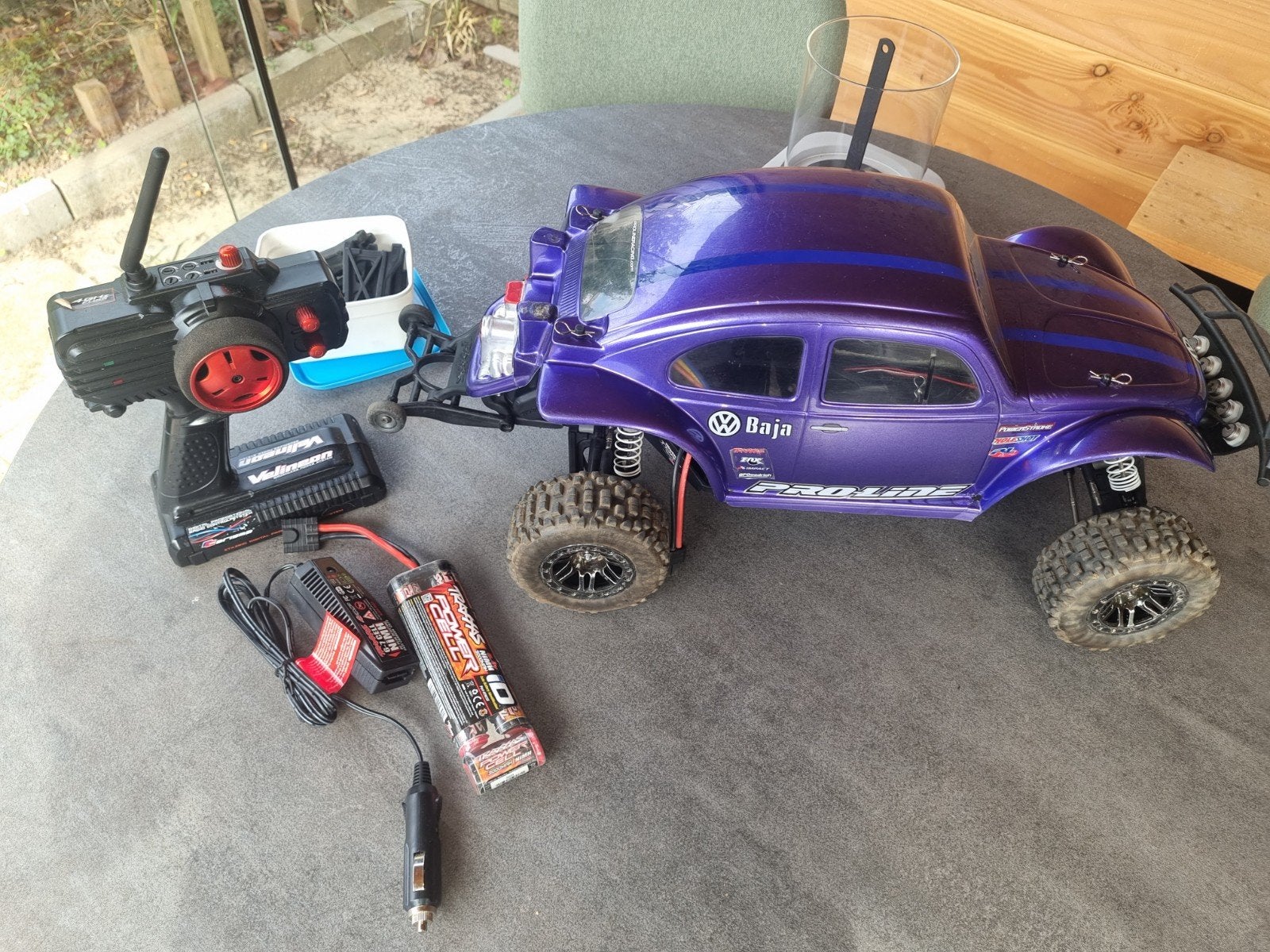 Traxxas Slash LCG Brushless Bug monster, Ophalen, Gebruikt, Auto offroad