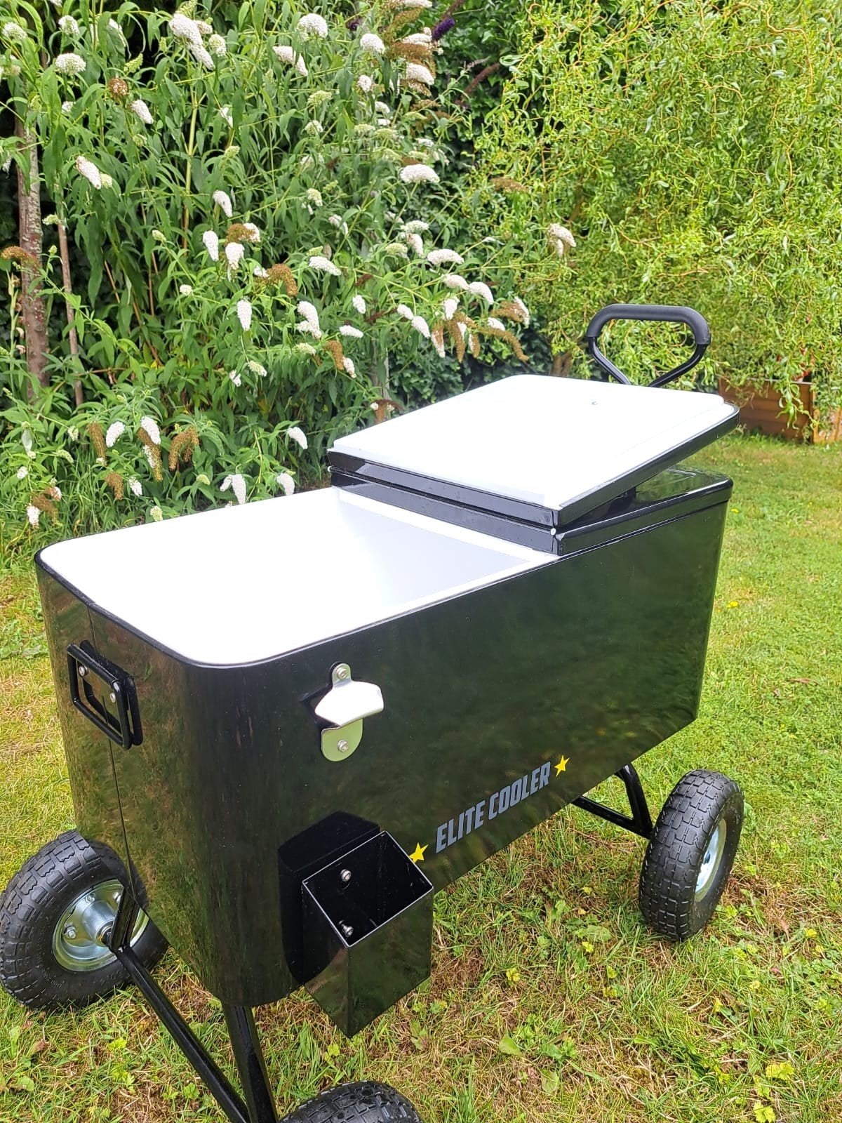 Elite Cooler op wielen - Perfect voor feestjes!, Caravans en Kamperen, Koelboxen, Ophalen, Zo goed als nieuw, Koelbox, Koelelement