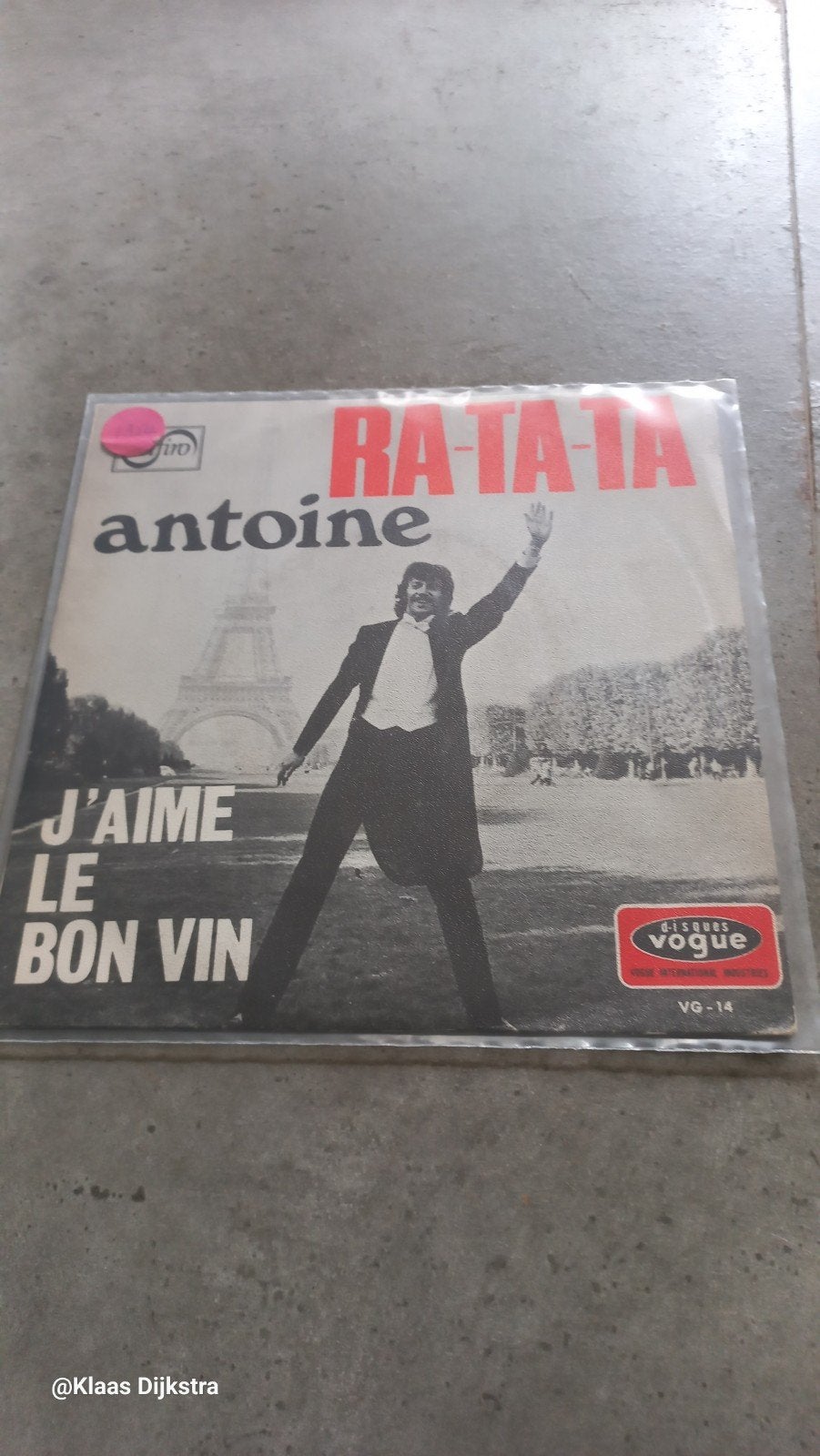 Antoine - Ra-Ta-Ta / J'aime Le Bon Vin r, Ophalen of Verzenden, Gebruikt, 7 inch