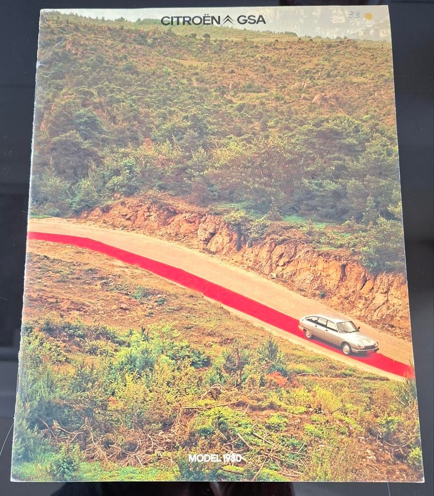 Folder Citroën GSA najaar 1979 modeljaar 1980, Gelezen, Ophalen of Verzenden, Citroën, Citroën