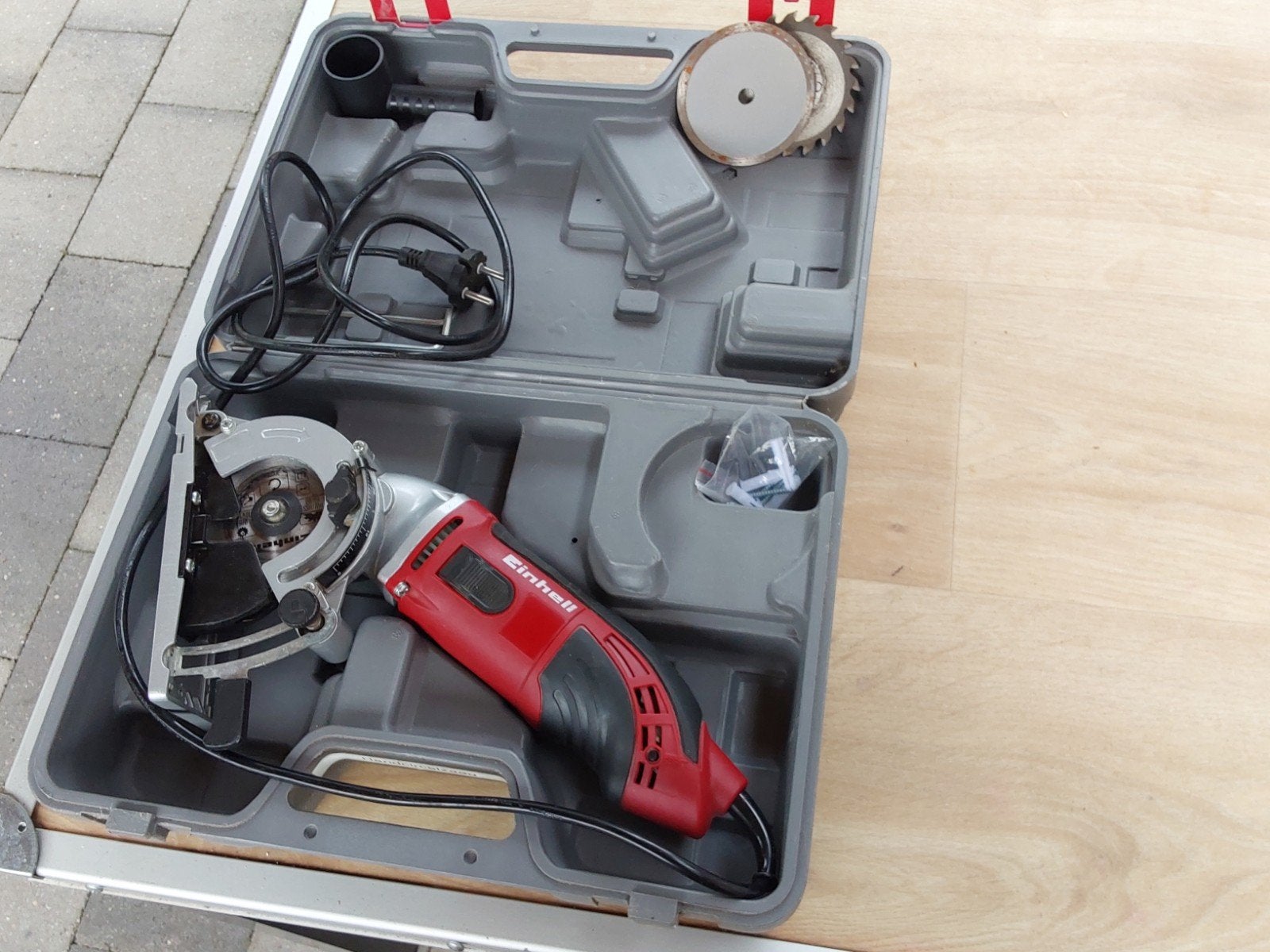 Einhell Mini-Handcirkelzaag TC-CS 860 met accessoires, Minder dan 30 mm, Cirkelzaag, Einhell, Ophalen of Verzenden