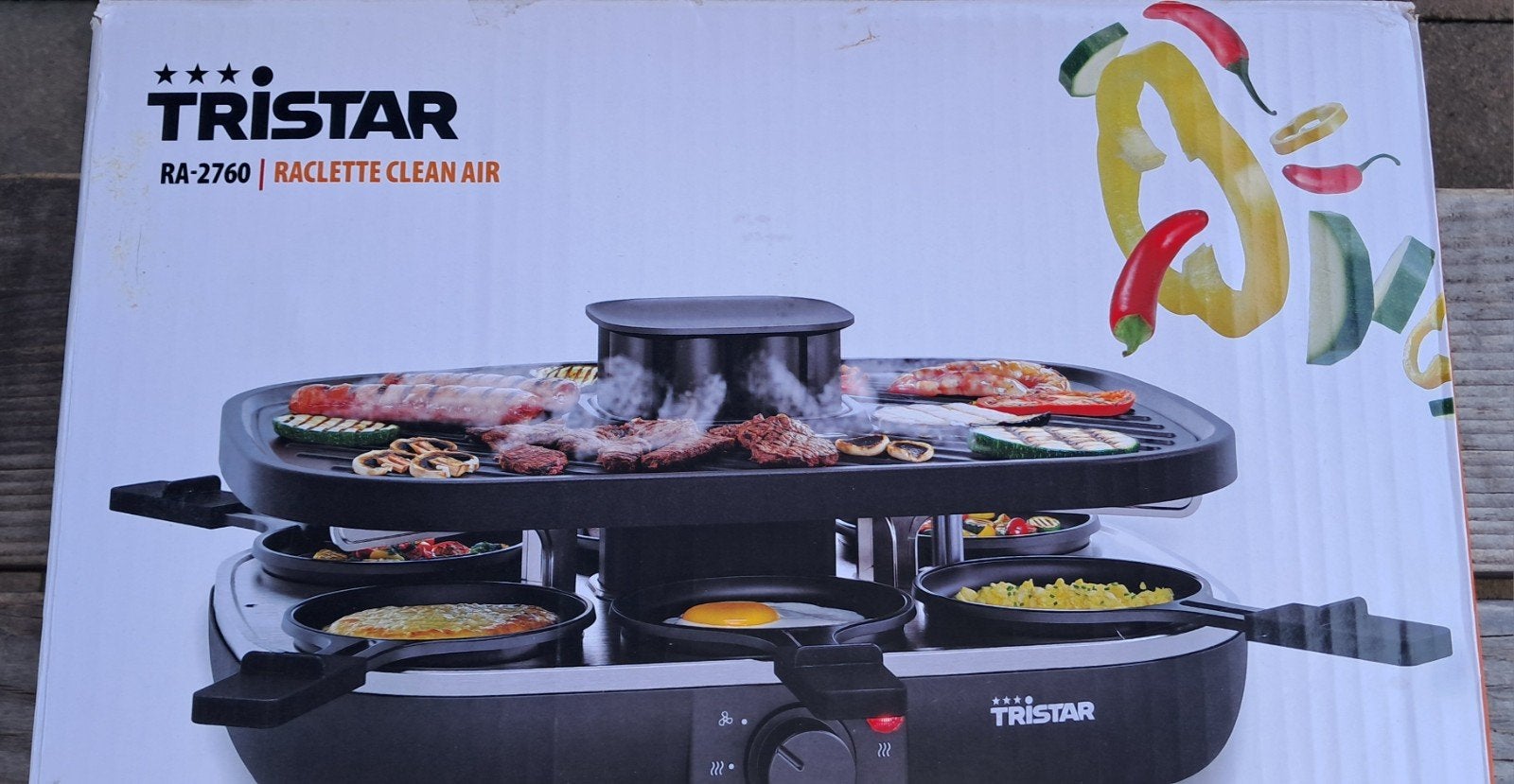 Tristar RA-2760 Raclette Clean Air, Ophalen of Verzenden