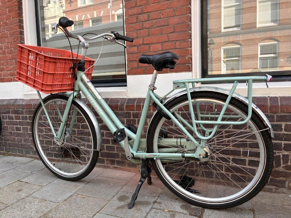 Gazelle Miss Grace T3 – Transportfiets 49 cm + Basil Krat, Ophalen, Gebruikt, 47 tot 50 cm, Versnellingen