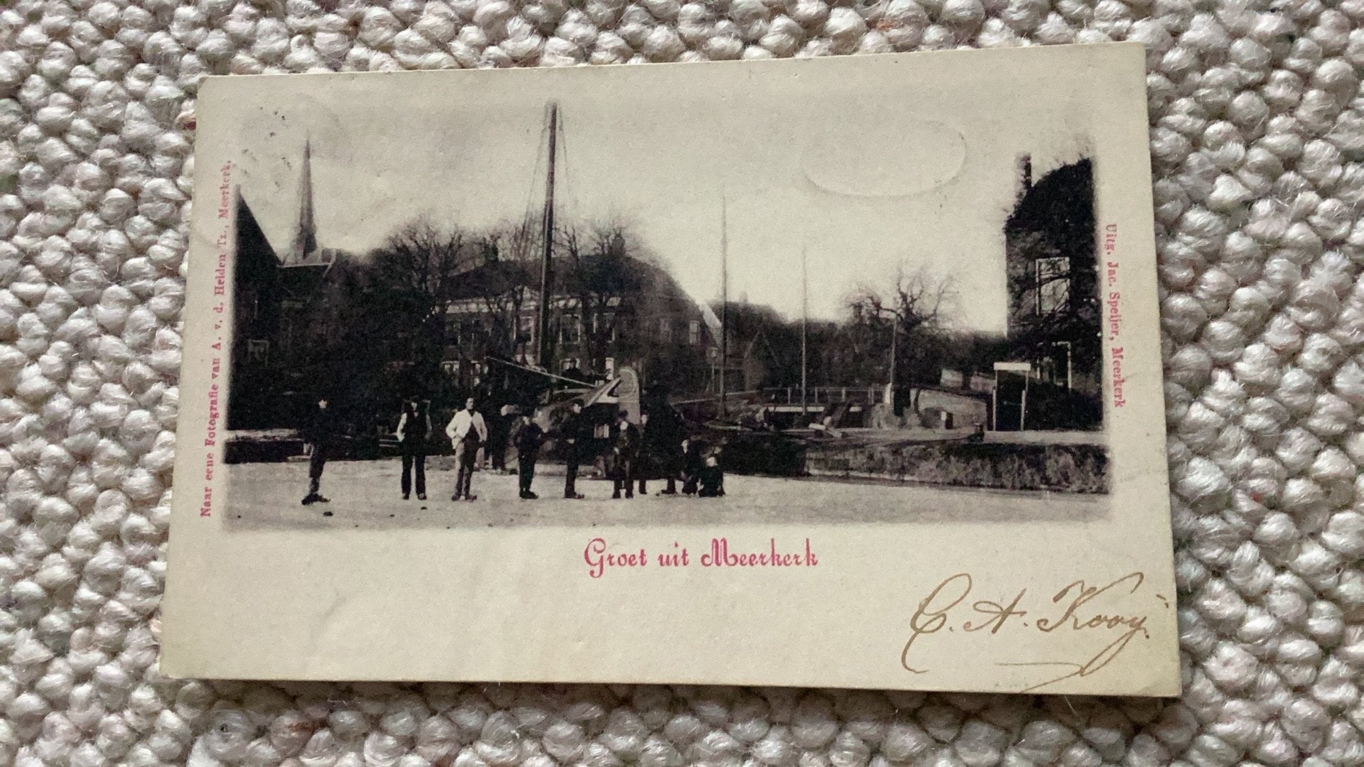 Ansichtkaart Meerkerk 1901. 986, Ophalen of Verzenden, Voor 1920, Gelopen, Zuid-Holland