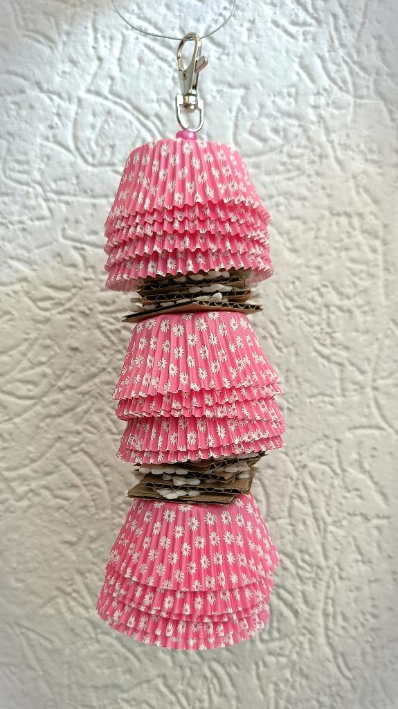 vogelspeeltje: cupcake lamp met bel (roze), Ophalen of Verzenden, Nieuw, Speelgoed