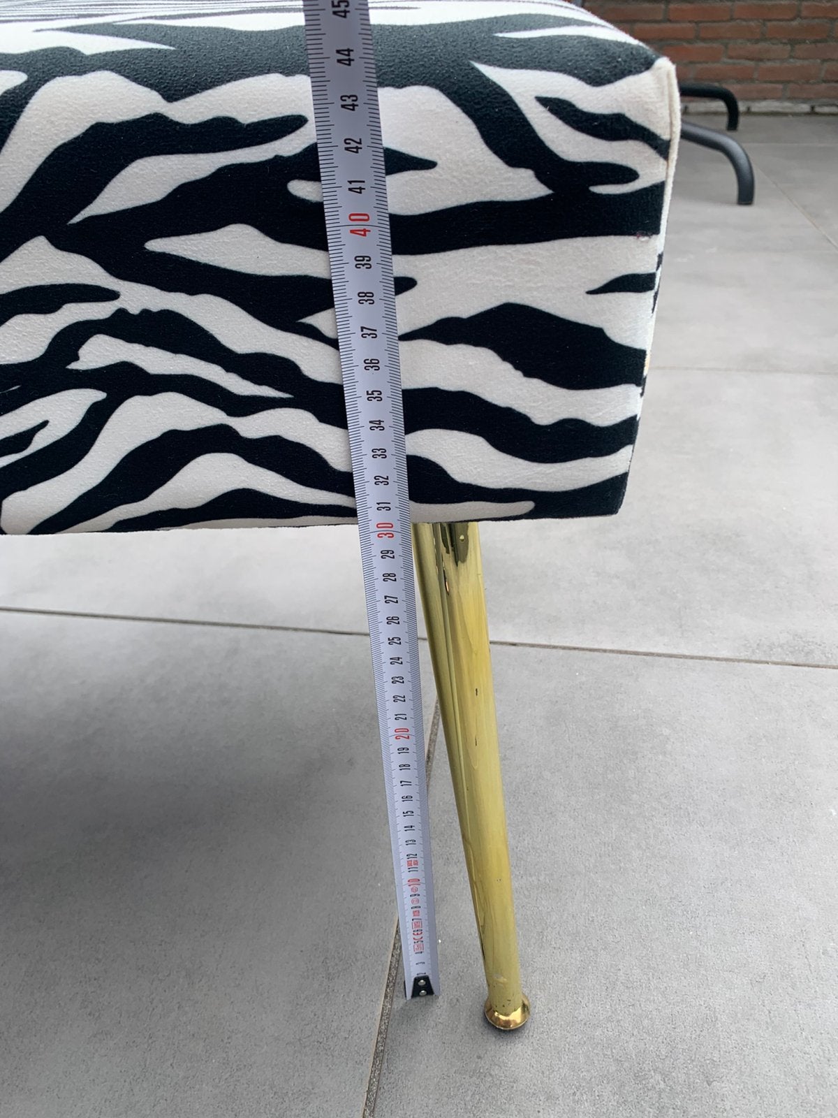 Zebra Bank, Huis en Inrichting, Banken | Voetenbanken en Poefen, Ophalen, Rechthoekig, 125 cm of meer