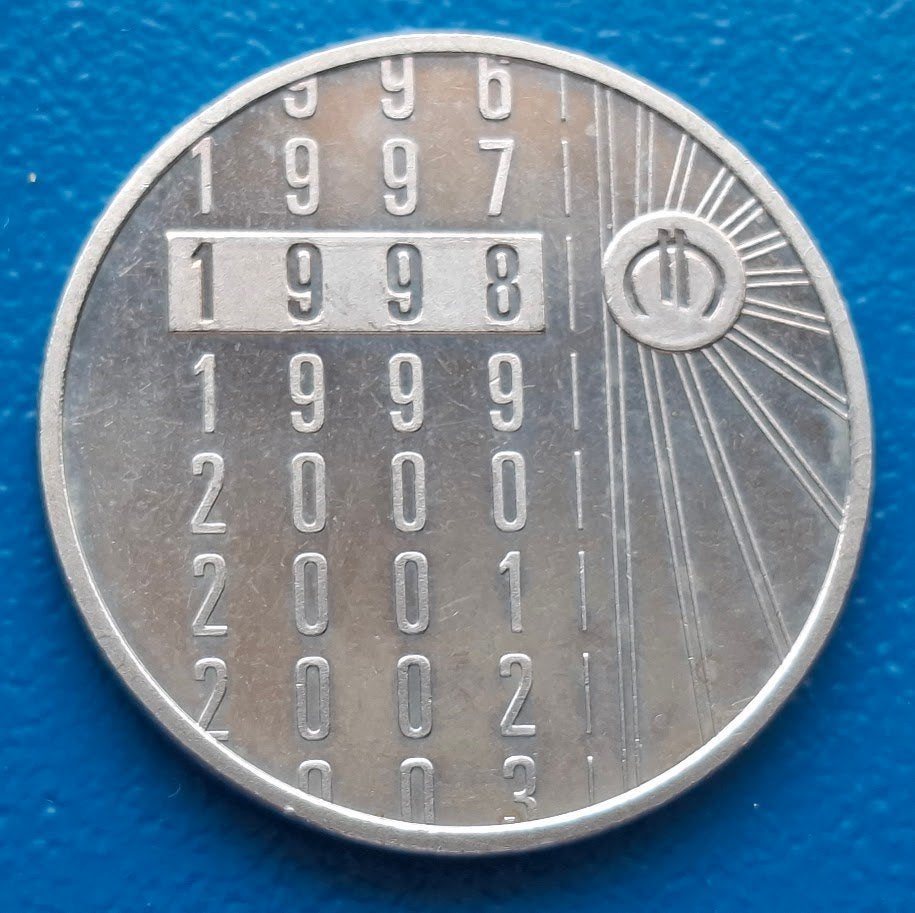 Penning De Nederlandse Munt - Jaarverslag 1998, Verzenden, Overige materialen