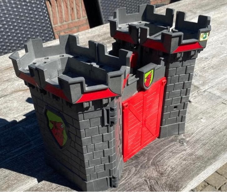 Playmobil Fort met twee ridders staan los op de foto, Ophalen of Verzenden, Zo goed als nieuw, Complete set, Kasteel/Fort