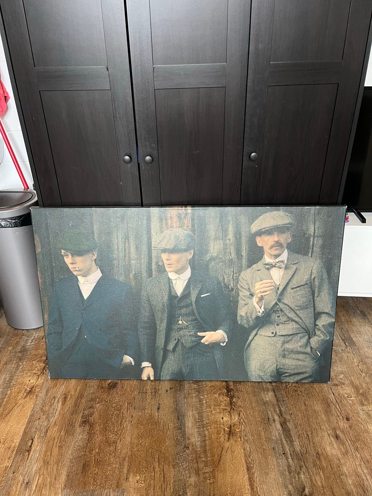 Peaky Blinders Canvas Schilderij - Tommy, Arthur, John, Huis en Inrichting, Ophalen, 50 – 75, Gebruikt, Schilderij