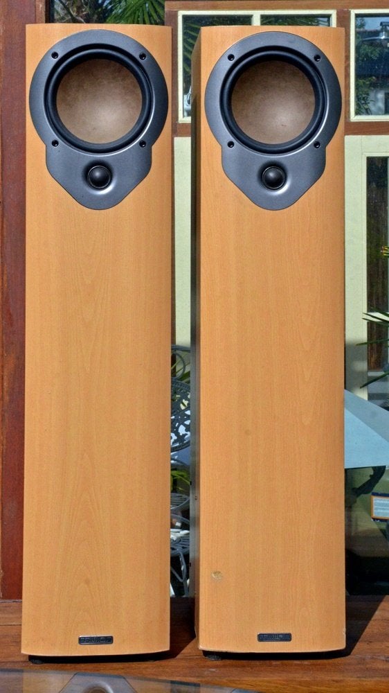 Mission M33 2-way reflex loaded luidsprekers, Ophalen, Vloerstaande luidspreker, Zo goed als nieuw, 60 tot 120 watt