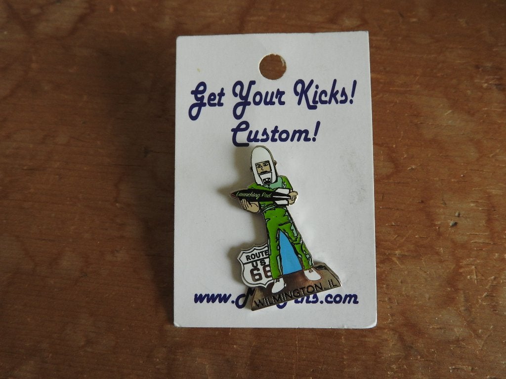 Pin Route 66 Wilmington, Illinois. Nieuw!, Ophalen of Verzenden, Nieuw, Figuurtje, Speldje of Pin