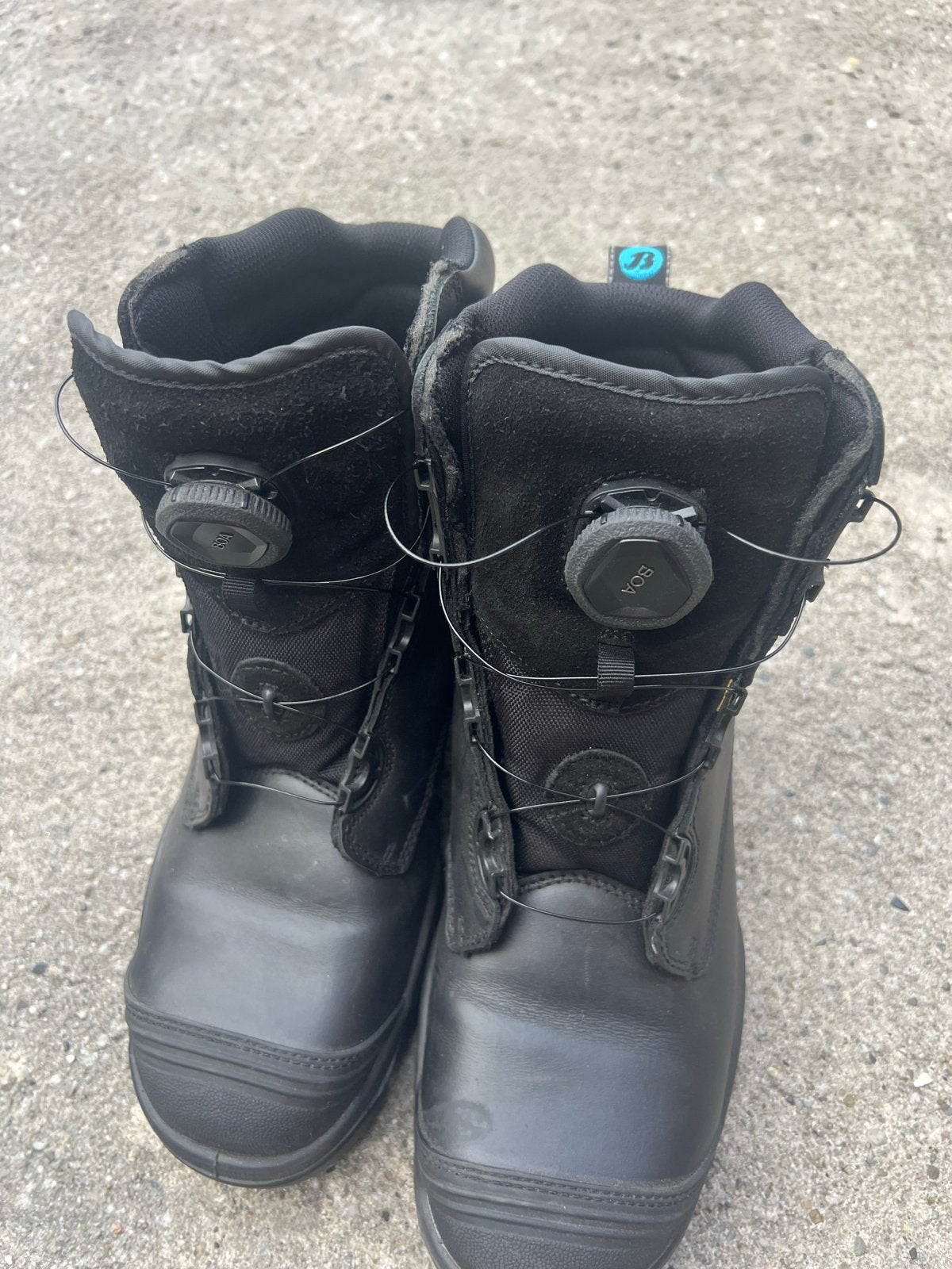 Zwarte Werkschoenen/Laarzen met BOA sluiting - Maat 46, Ophalen, Gebruikt, Heren, Laarzen