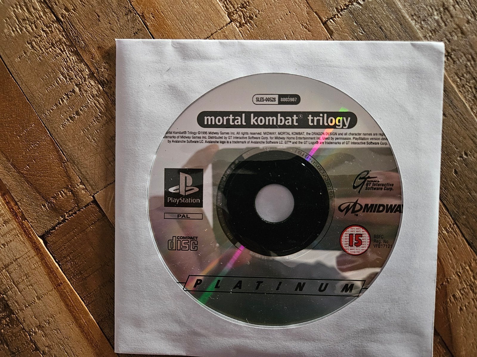 Vintage Mortal Kombat Trilogy PS1, Spelcomputers en Games, Games | Sony PlayStation 1, Vanaf 18 jaar, Vechten, 1 speler, Ophalen of Verzenden