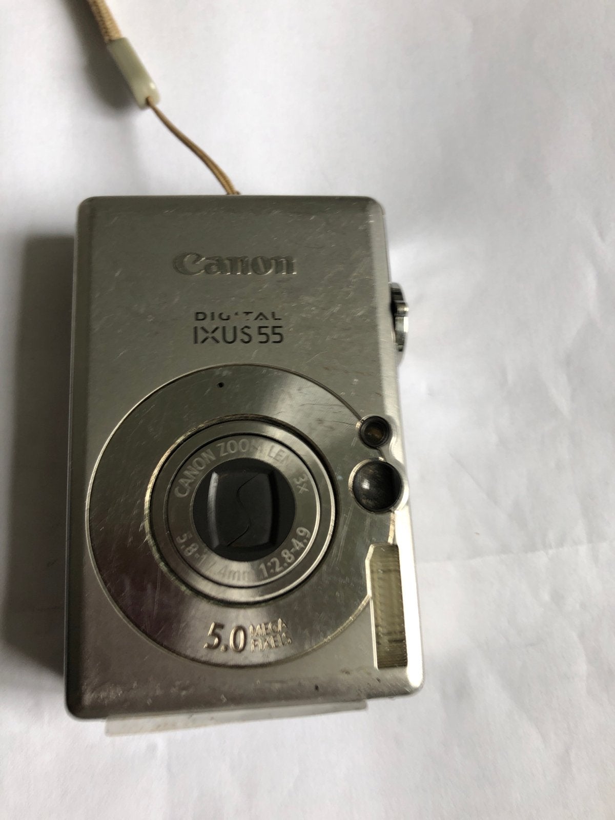 Canon Digital IXUS 55 Compact Camera - Zilver, Audio, Tv en Foto, Fotocamera's Digitaal, Ophalen of Verzenden, Gebruikt, Canon