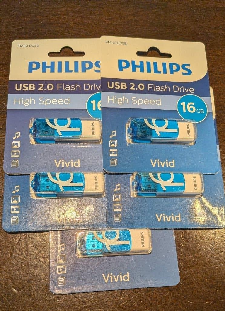 PHILIPS USB 16GB, Computers en Software, Ophalen of Verzenden, Nieuw, Philips, 16 GB