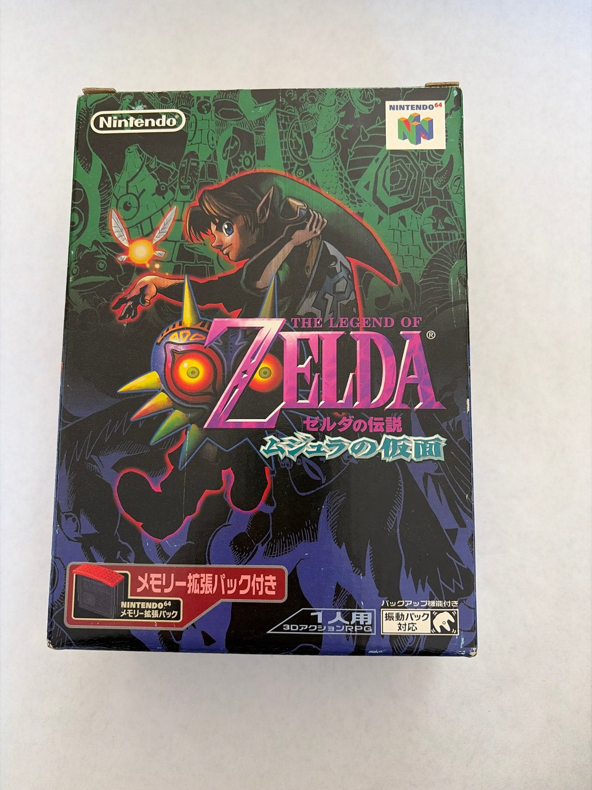 The Legend of Zelda: Majora's Mask N64 (Japans), 1 speler, Ophalen of Verzenden, Zo goed als nieuw, Role Playing Game (Rpg)