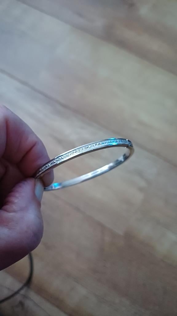 Zilveren slavenarmband, Sieraden, Tassen en Uiterlijk, Armbanden, Ophalen of Verzenden, Zo goed als nieuw, Zilver, Zilver