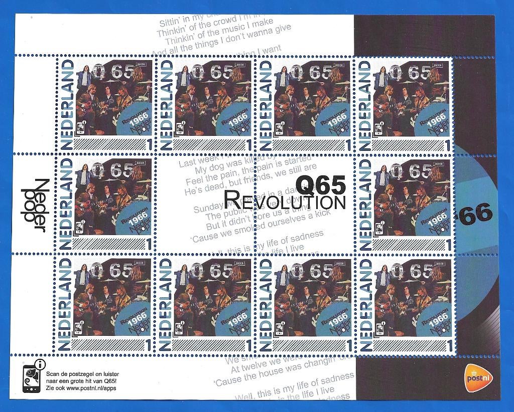 NVPH 2791-Ab-3 Nederpop 3 Q65 - 2011Revolution 2011, Postzegels en Munten, Verzenden, Na 1940, Postfris