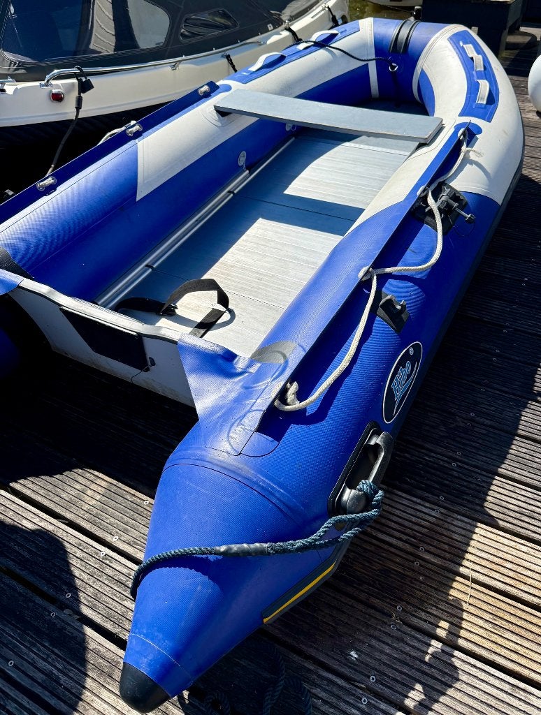 Rubberboot met 4-Takt motor, Watersport en Boten, Rubberboten, Ophalen, Aluminium, Gebruikt, 4 pk