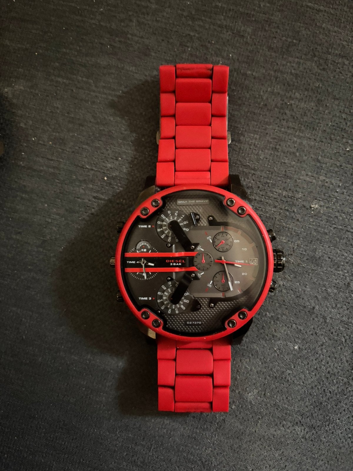 Diesel Horloge 57mm Groot, Overige merken, Staal, Staal, Polshorloge