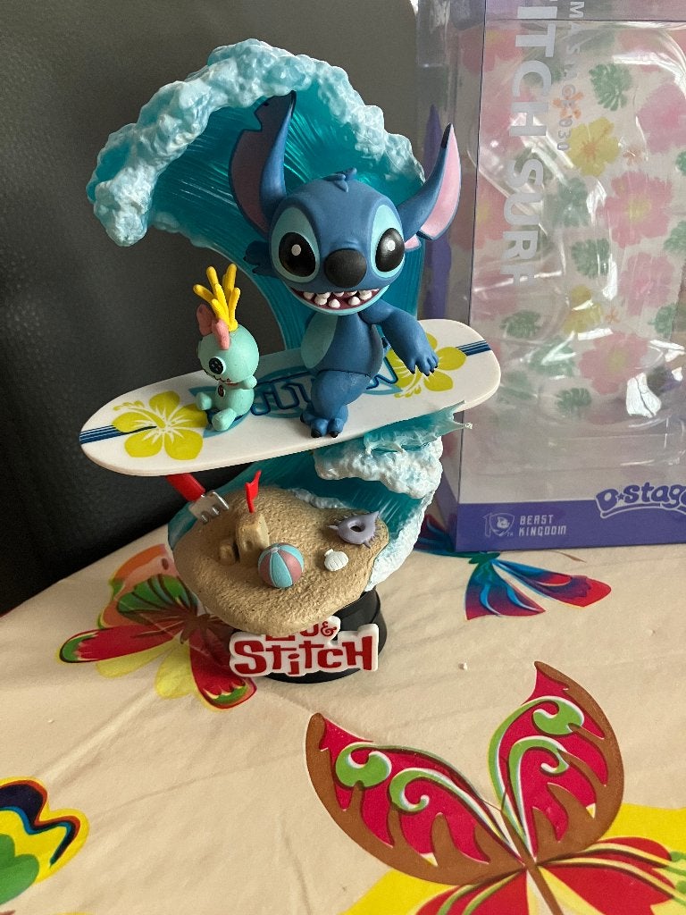 Lilo & Stitch Surfer Stitch (Disney Series D-Stage), Verzamelen, Ophalen of Verzenden, Overige figuren, Zo goed als nieuw, Beeldje of Figuurtje