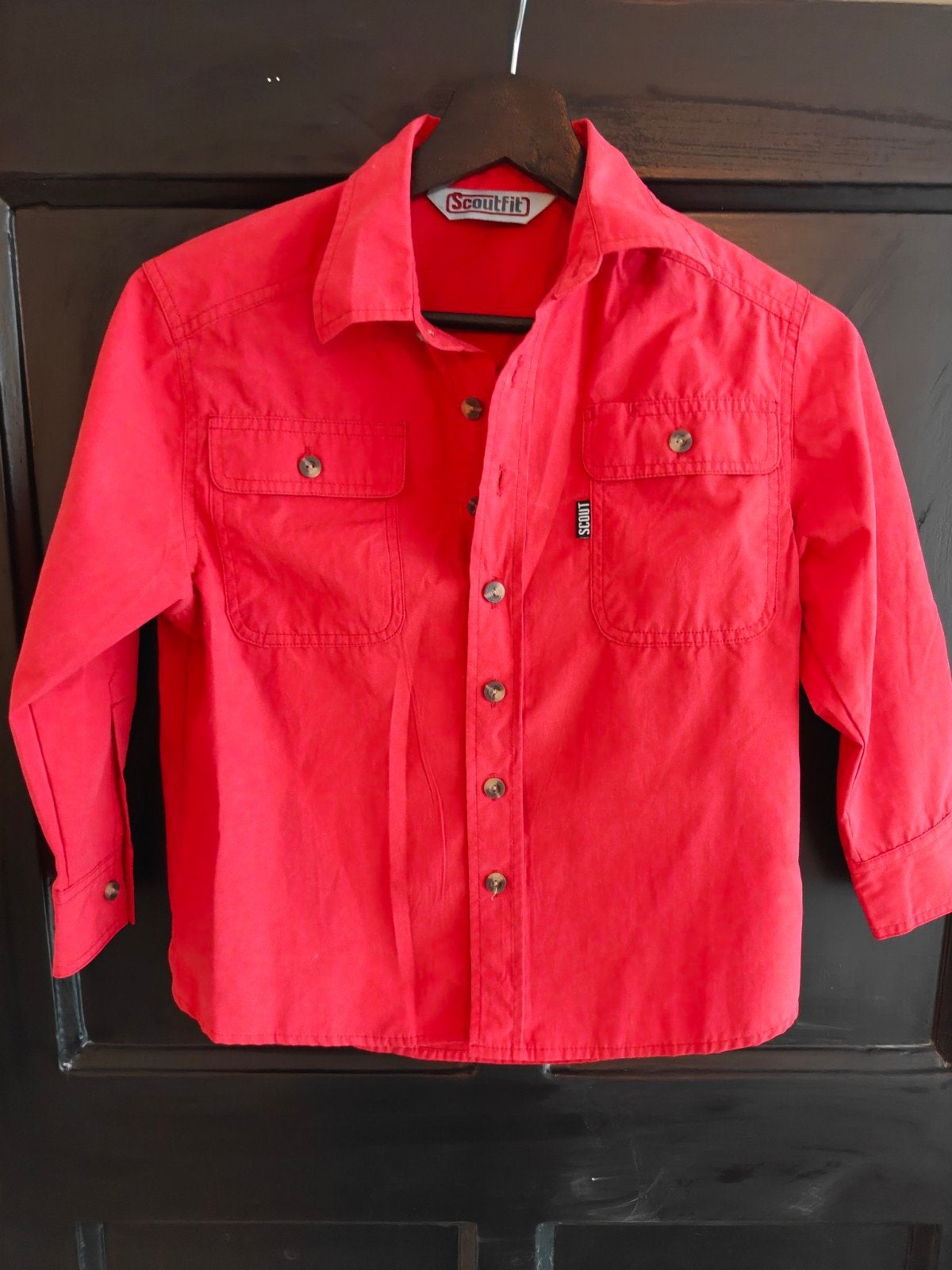 Scoutfit rood acting scouting blouse bevers maat 128, Ophalen of Verzenden, Zo goed als nieuw, Kleding