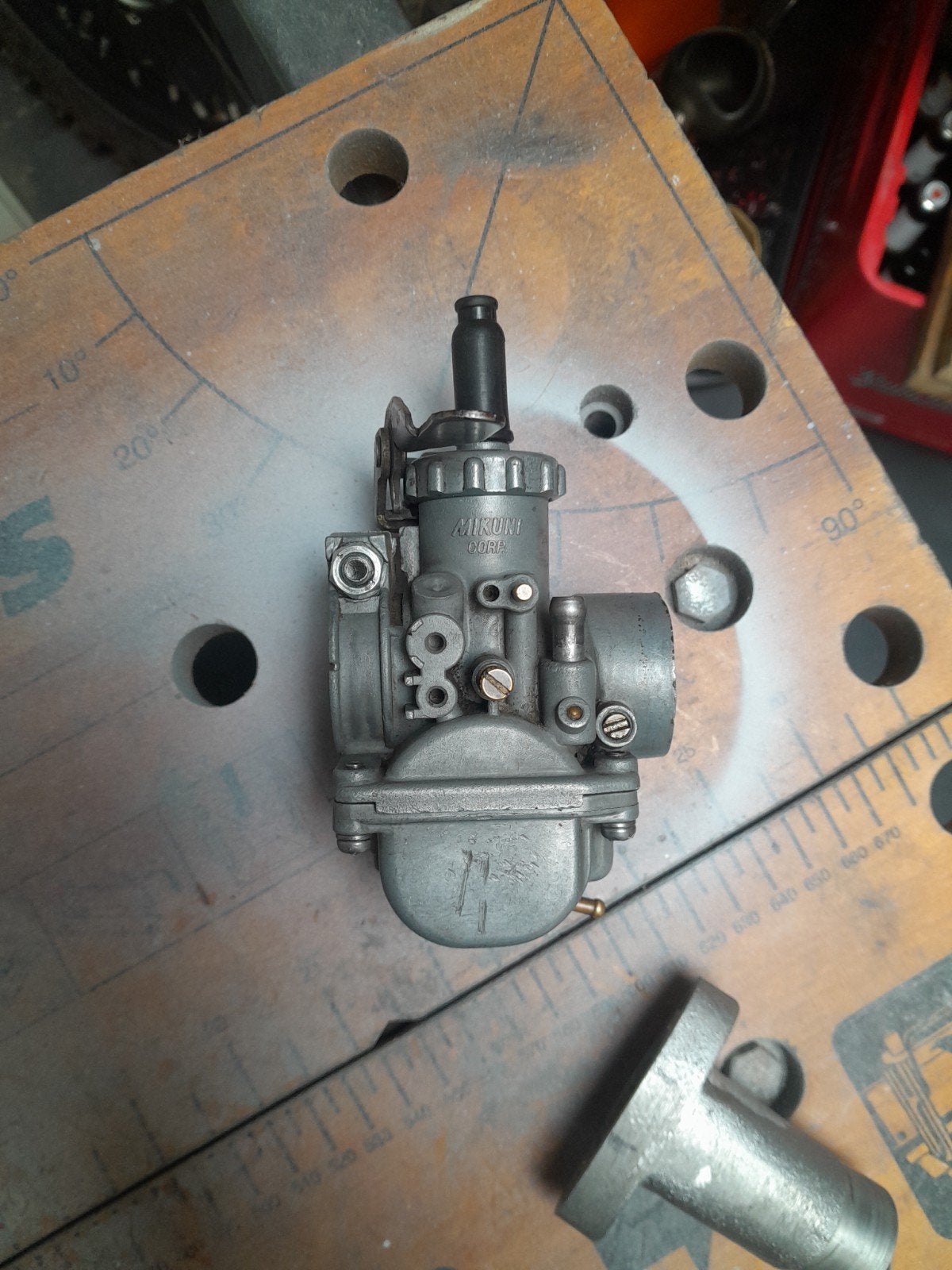 originele 20mm mikuni zundapp met spruitstuk, Ophalen of Verzenden, Gebruikt, Carburateur, Mikuni