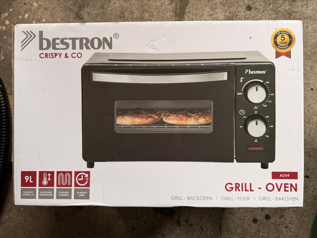 Bestron AOV9 Oventje - Compacte Grill Oven, Witgoed en Apparatuur, Ovens, Minder dan 45 cm, Overige merken, Minder dan 45 cm, Hete lucht