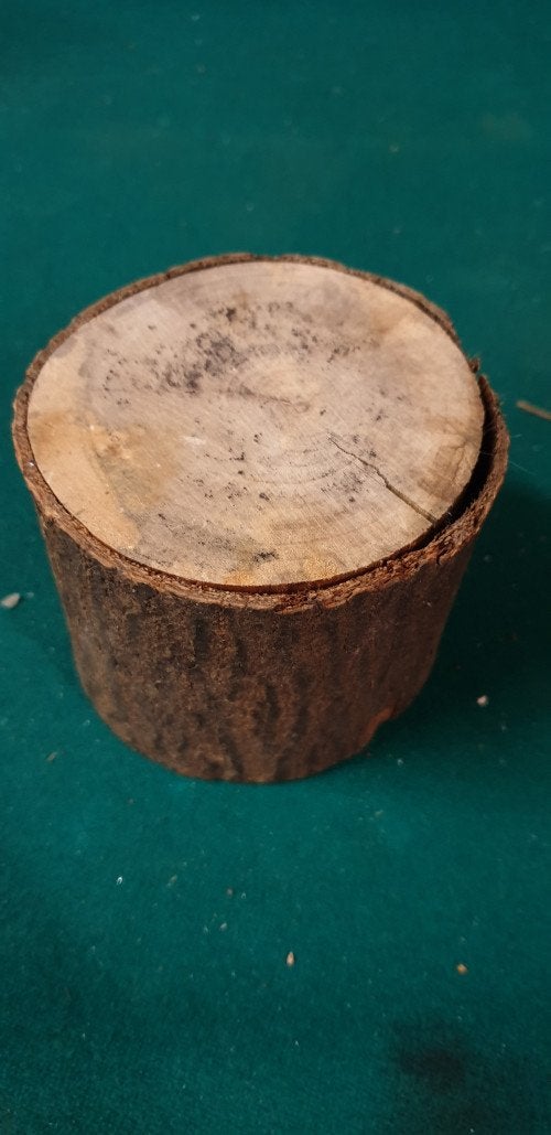 waxinehouder op hout stam, Ophalen of Verzenden, 'T Olde Gre-j, Info@toldegrej.nl, Endepoelstraat 20f Didam