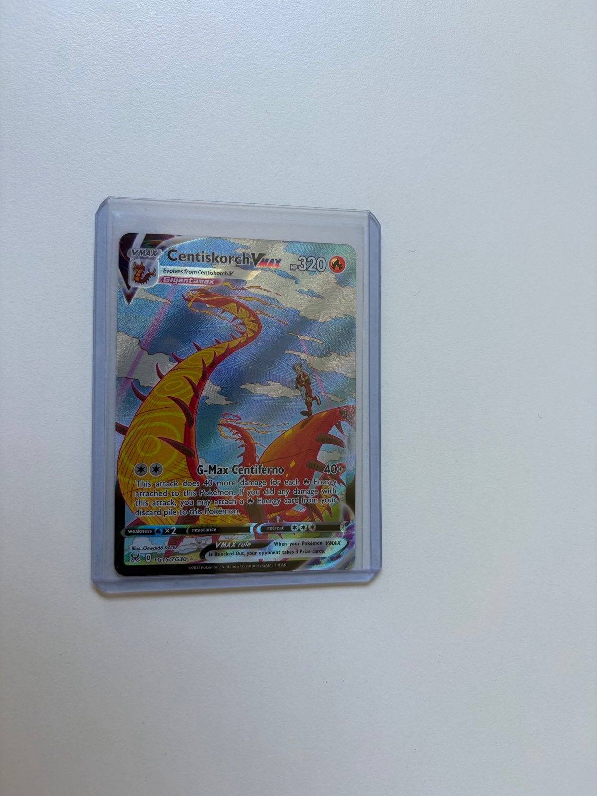Centiskorch VMAX Pokémon kaart (Sword & Shield), Verzenden, Zo goed als nieuw, Losse kaart