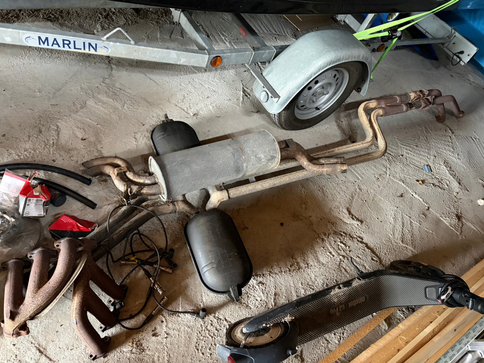 w 126 complete uitlaat, Ophalen of Verzenden, Mercedes-Benz