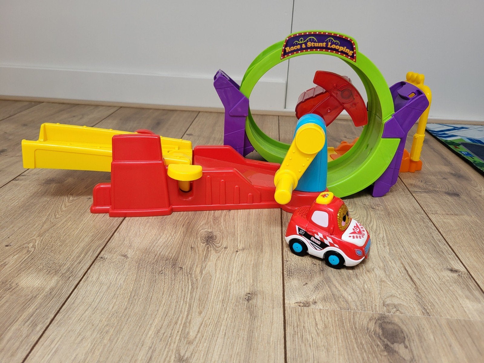 VTech Stuntbaan met Looping, Kinderen en Baby's, Ophalen of Verzenden, Zo goed als nieuw