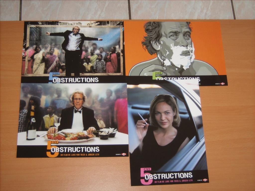 THE  5  OBSTRUCTIONS      filmfotoset., Verzamelen, Verzenden, Nieuw, A4 of kleiner, Film en Tv