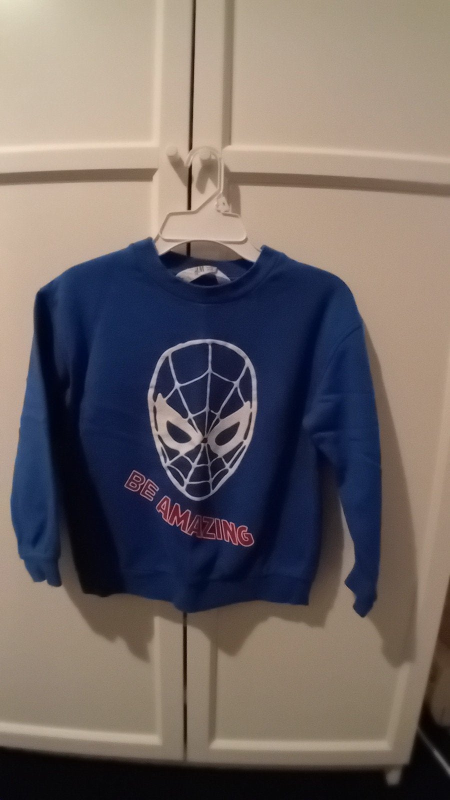 Spiderman trui maat 122/128 - Zo goed als nieuw, Trui of Vest, Ophalen of Verzenden, Zo goed als nieuw, Spiderman