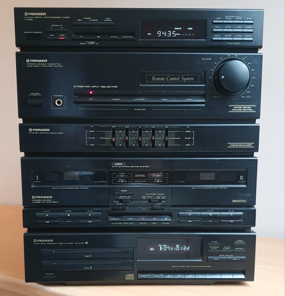 Pioneer Stereo Set met Twin CD-speler en Afstandsbediening, Ophalen, Gebruikt, Losse componenten, Tuner of Radio