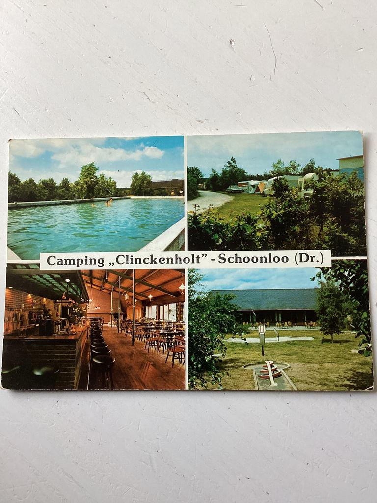 Ansichtkaart Camping Clinckenholt Schoonloo, Verzenden, 1980 tot heden, Gelopen, Drenthe