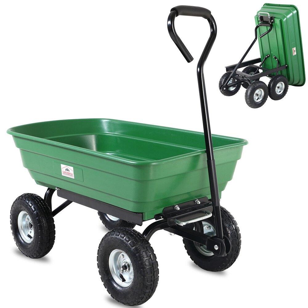 Bolderkar trekkar kiepkar kipwagen groen GRATIS BEZORGD!, Verzenden, Nieuw, Nvt, Nvt