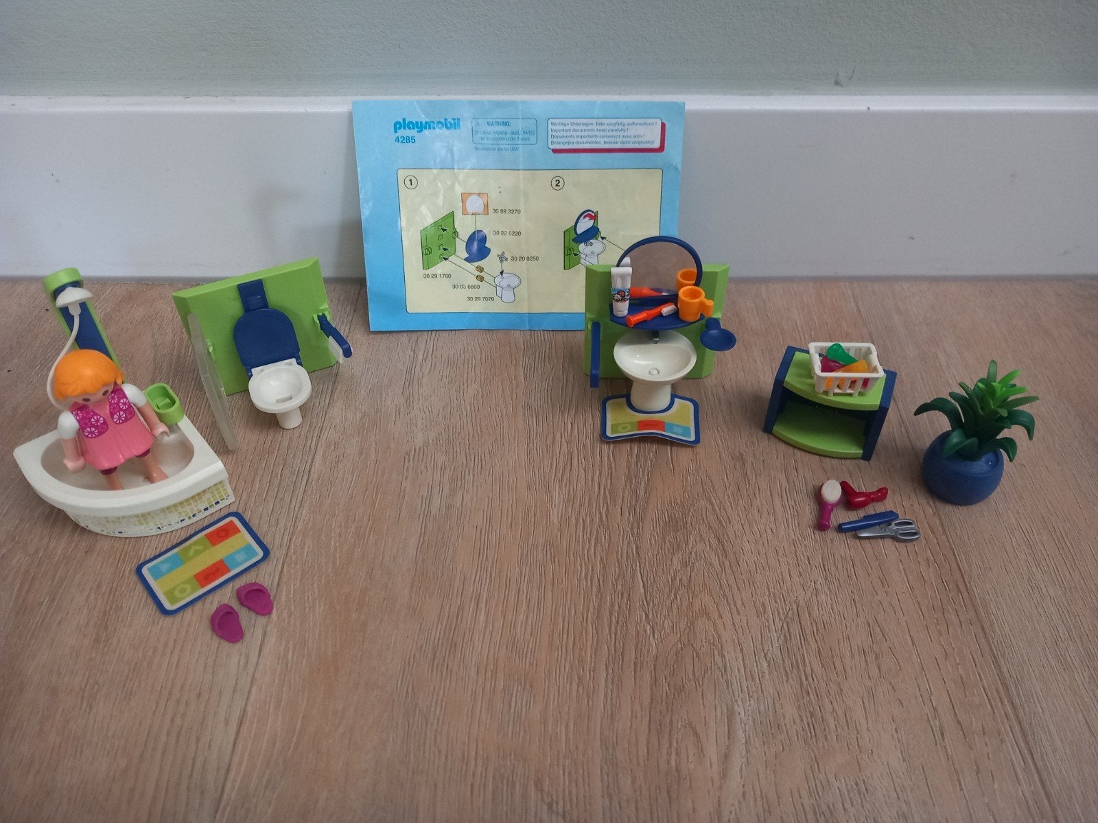 4285 Badkamer Playmobil, Ophalen, Gebruikt, Complete set, Overige typen