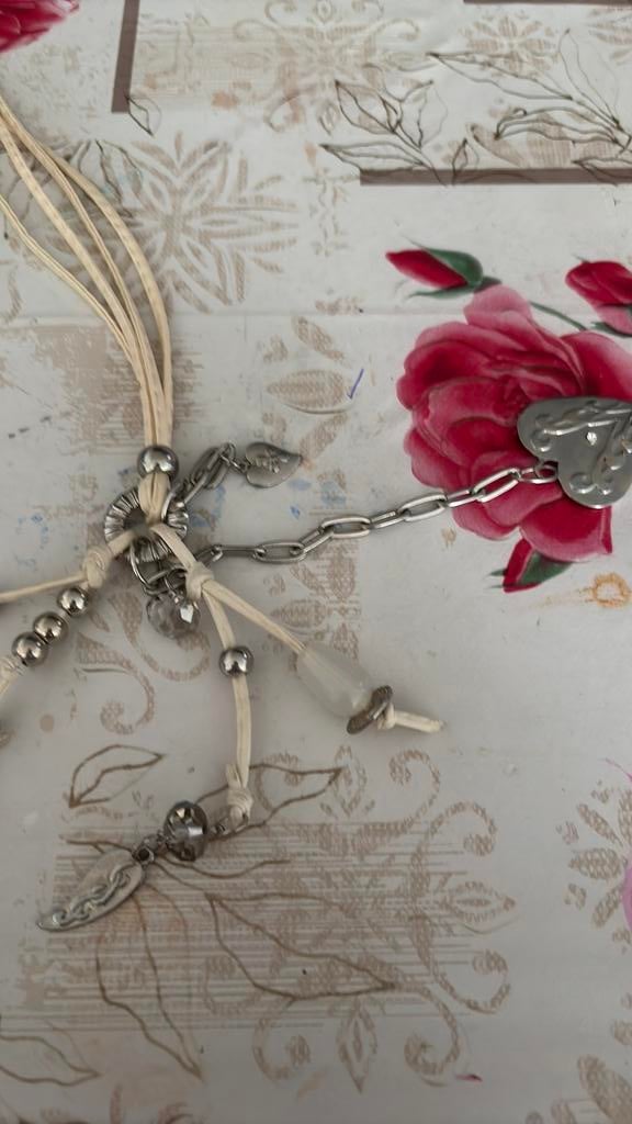 Festival ketting, Ophalen, Overige materialen, Verstelbaar, Beige