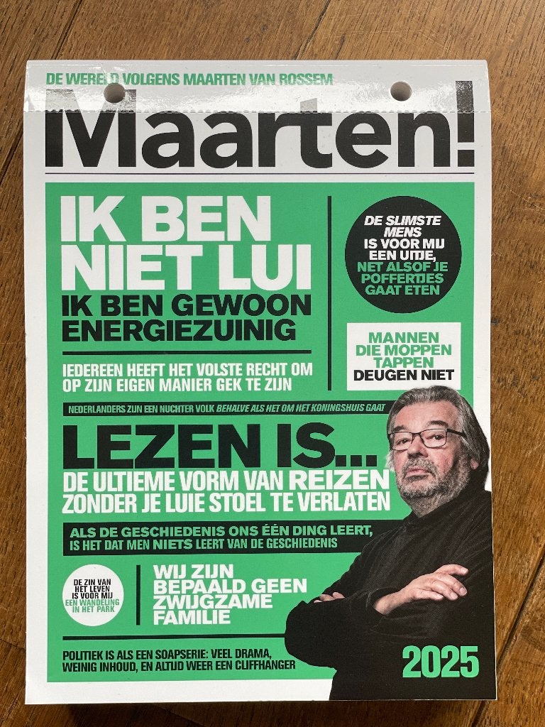 Maarten! scheurkalender 2025, Ophalen of Verzenden, Dagkalender, Zo goed als nieuw