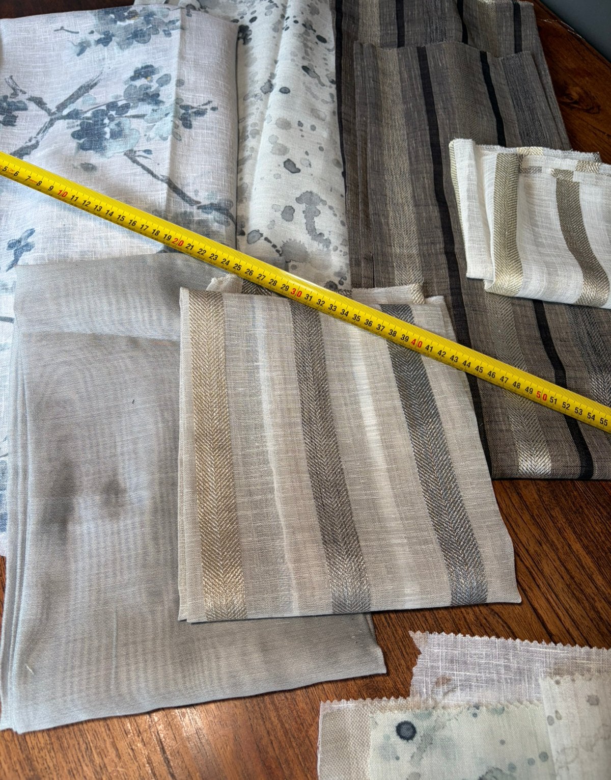 Pakketje vitrage stoffen, Overige kleuren, Nieuw, Ophalen of Verzenden, 30 tot 120 cm