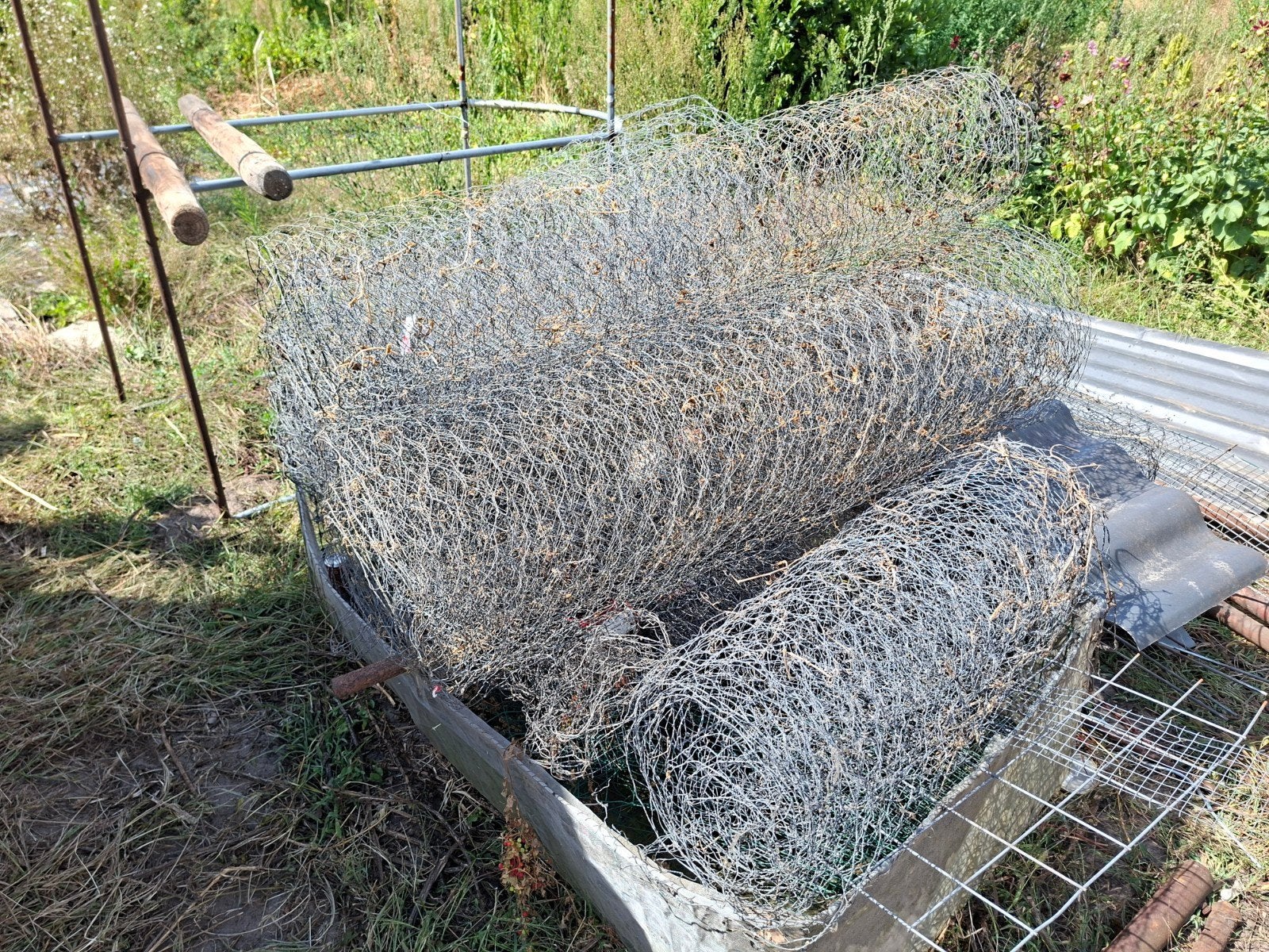 Kippengaas diverse groottes, gebruikt., Tuin en Terras, Gaas en Draad, Ophalen, Zo goed als nieuw, 20 meter of meer, Gaas