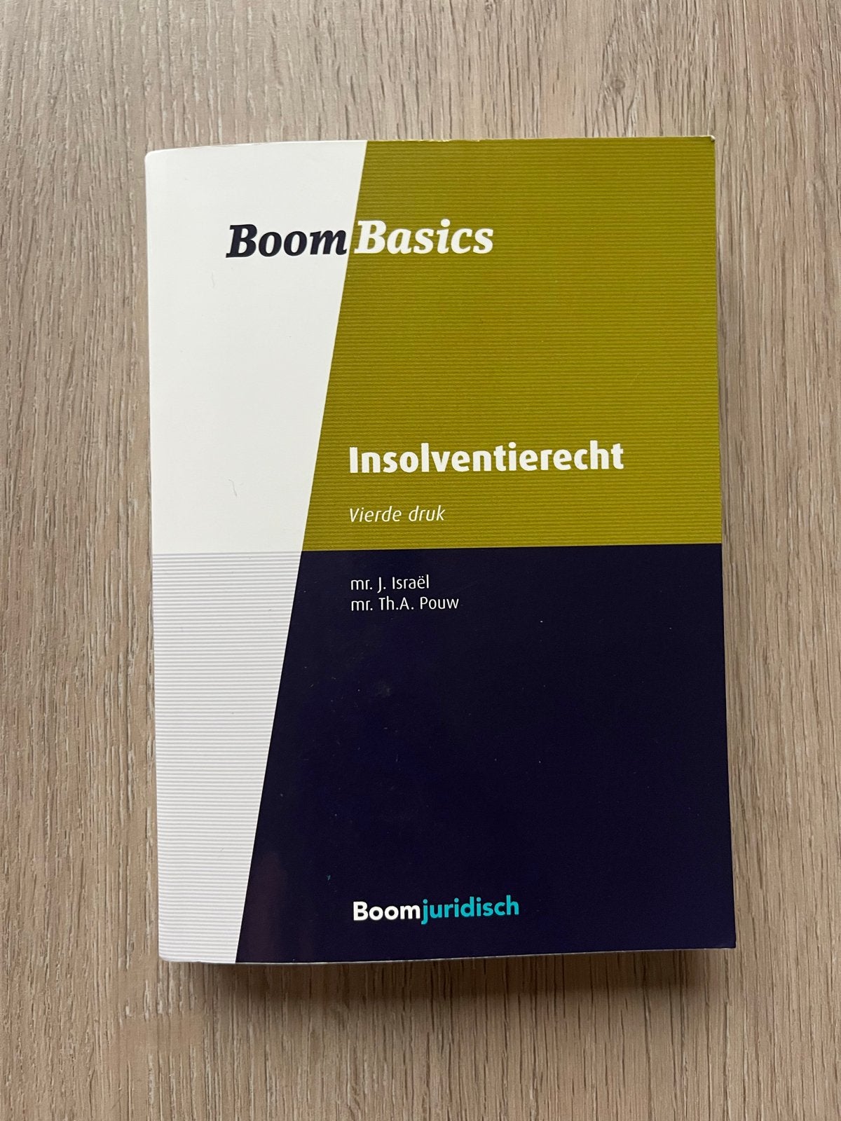 Boom Basics Insolventierecht - Vierde druk, Boeken, Studieboeken en Cursussen, Ophalen of Verzenden, Gamma, Zo goed als nieuw