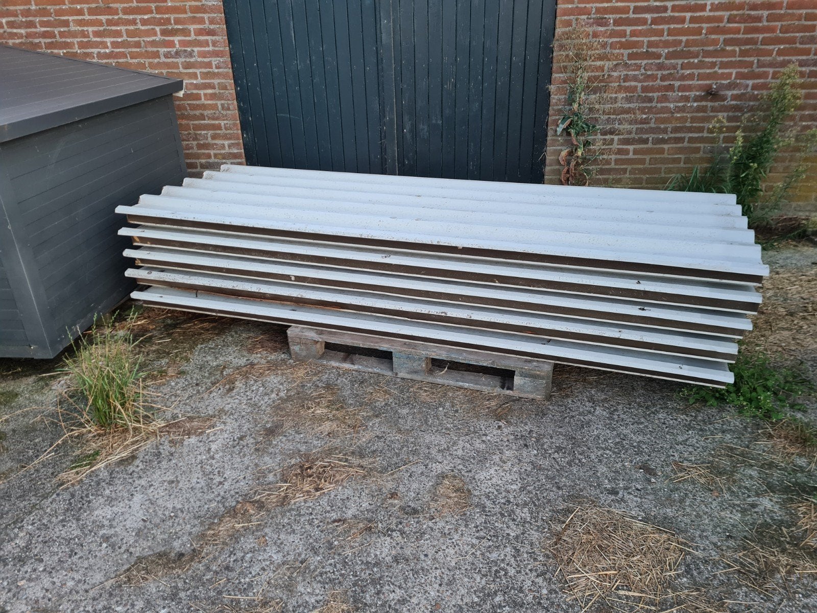 Dakpanelen / geïsoleerde dakplaten / damwand, Ophalen of Verzenden, Gebruikt