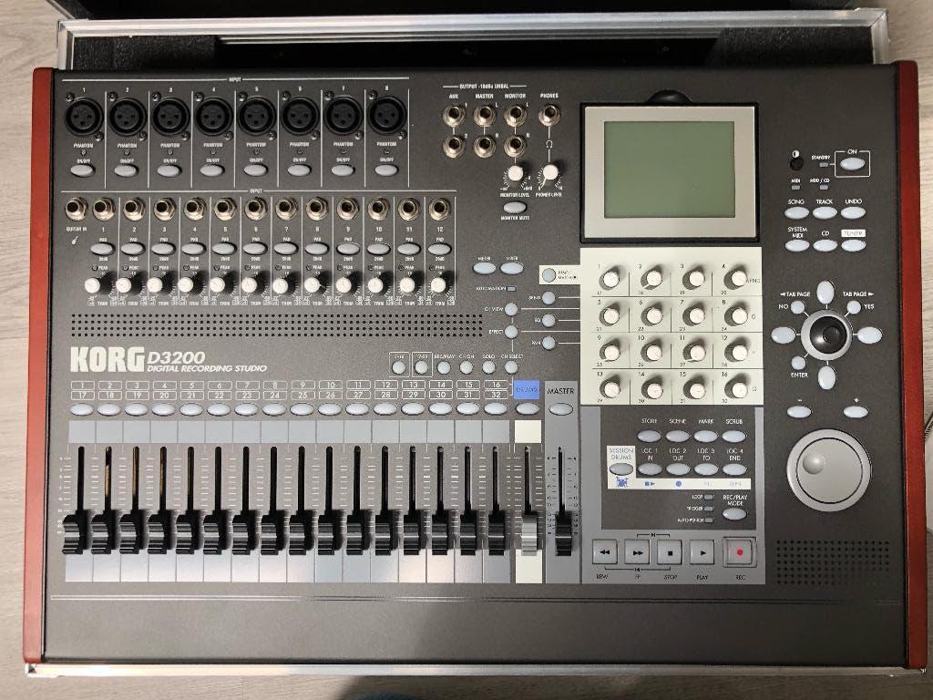 3 x Korg Multitrack HD recorder: D3200 - D16XD - D32XD, Ophalen of Verzenden, Gebruikt, 20 kanalen of meer