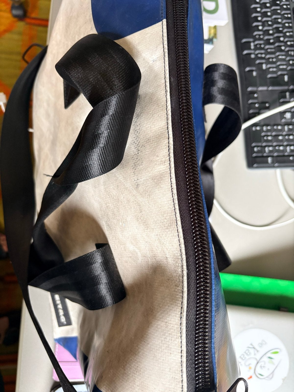 Freitag Freewaybag F45 - Unieke Handtas/Schoudertas, Ophalen of Verzenden, Gebruikt, Blauw, Handtas