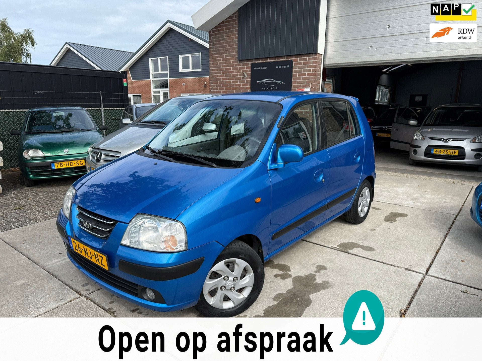 Hyundai Atos 1.1i Dynamic Prime |AUTOMAAT|61.000 KM|NIEUWE A, Auto's, Gebruikt, 31 €/maand, 4 cilinders, Origineel Nederlands